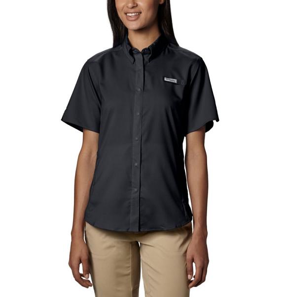 Columbia PFG Tamiami II Shirts Black For Women's NZ75642 New Zealand